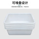 卉圳 塑料白盆 695*420*200mm 储物箱车间配件整理箱长方形周转箱HP699