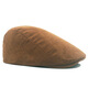 Meilunmei Automne Béret en velours côtelé pour les hommes British Retro Painter Casual Fashion Front Front Hat Ajustement du journal Black Head Circle (55-59)