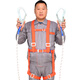 Xinbaolin high-altitude work full-body anti-fall safety belt three-point single small hook 2 meters