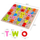 LNGA LANDGRE Early Education Hand Grab Board Learn Digital Letter Puzzle Panel Animal Fruit Building Blocks 3-4-5 Years Old Children's Toys Boutique Basswood 1-20 Digital Board