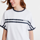 
AIGLE Aigao short-sleeved T-shirt Spring and Summer Women's DFT Quick Dry Moisture Wound UPF40+ Sun Protection Ultra Bright White BD702 M (165/88A)