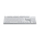 Rapoo V500PRO Mechanical Keyboard Wired Wireless Bluetooth Multi-Template Home Office E-Sports Games 104 Keys No Conflict V500PRO Dual-Template [White. Black Axis]