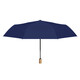 Tri-Pololar Holzgriff Dach falten Vinyl Parasol Handbuch Tri-fach Regenschirm TP7027 Burgund (Handbuch)