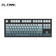 Belly Spirit MK870 Bluetooth/2.4g/verdrahtete Tastatur Ein-Mode/Drei-Mode-benutzerdefinierte mechanische Tastatur Hot-Swap benutzerdefinierte Seitengraven-Tastatur RGB Lighting PBT Drei-Mode Pro-Version Obsidian-Ultra-Blue Green Side Gravur Glacier Green Welle