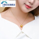 Wenying Nanyang gold bead pendant 18K gold diamond round seawater pearl pendant young princess pendant selected gift