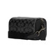 Coach (Coach) Herrenbeutel Canvas Herren-Kissenbag Klassiker gedrucktem One-Shoulder Crossbody Camera Bun Mutter Tasche CJ674 Black QBO4g