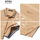 Seven Wolves [Wolf Life] Short-sleeved T-shirt for men in summer striped POLO base shirt for men in business lapel short T-shirt 702 (dark apricot color) 3XL (185)