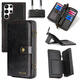 S23ultra Mobiltelefon Hülle Leder schräg Lanyard Samsung S22+ Brieftasche Flip Multifunktionskarte Mezzanine S21FE Full Cover Anti-Fall-Schutzhülle Business Red Samsung S23+