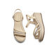 Rote Libelliefelhähne Sandalen für Frauen im Sommer Neue Ein-Strip-Frauenschuhe Schwamm Kuchen Dicke alleinige Temperament Mutter Sandalen WFK24141 Aprikosenfarbe 36