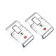 XMSJ Kennwortbox Sperre Zubehör Aluminium Frame Koffer Sperre Leder Box Universal Lock Travel Box Universal Lockschlüssel B3524 Zoll Seitenverriegelungssatz Set