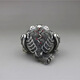 Spring Brocade Carp Feet Silver S999 Tea Tea Pet Decorations Home Feng Shui Decoración Colecciones Retro Sterling Silver Tea Table Decoración de sapos 688 Gramos