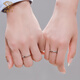 Chinese jewelry birthday gift for girlfriend Couple ring Möbius ring 925 silver men and women live gift for girlfriend