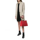 Michael Kors Mike Coles MK Frauenbeutel Schaffell -Kette Einzelschulter -Tasche 30H9GUSL2T 683 rot