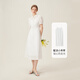 Fan Silan French age-reducing first love white skirt for women in summer 2024 new style collar dress 24FS12056 white S
