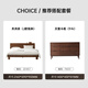 
Original original solid wood bedside table oak double draw chest cabinet Nordic modern simple bedroom storage cabinet black walnut color A5022