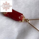 Shaofan Coral Pendant with Certificate 18k Gold Inlaid with Akha Ox Blood Color Pendant as Birthday Gift for Girlfriend and Wife