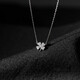 Farcoko brand four-leaf clover necklace for women, silver lucky clavicle necklace, fashionable birthday anniversary, Valentine's Day gift for girlfriend, lucky four-leaf clover necklace