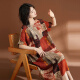 
JIANDANG (JIANDANG) large-size women's summer new fat MM retro literary and ethnic style loose slimming belly-covering dress 9207 picture color large-size average size [130-185Jin [Jin equals 0.5 kg]]