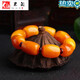 Xianlaige old beeswax men's bucket beads bracelet chicken oil yellow amber raw stone women's bracelet raw ore without optimization with certificate Style 1 (men's bucket beads) 14*18