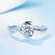 AVHE diamond ring platinum twisted arm round bud 1 carat D color cultivated diamond wedding platinum gift for girlfriend Chinese Valentine's Day Platinum diamond ring - 1 carat cultivated diamond D color/VVS No. 9-20 circle can be remarked