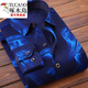 Woodpecker (TUCANO) men's warm shirt with velvet thickened plaid long-sleeved shirt casual trend middle-aged and elderly father-father suit (2 pieces) HB622+HB677 plus velvet 4XL suitable for 180 Jin [Jin equals 0.5 kg] - 200 Jin [Jin equals 0.5 kg]
