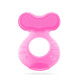 Nubi Nubi baby teether baby teether toy can bite and grasp baby teether 3-6 months early education pink with hygiene box 1 piece