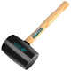 Power Action Large Rubber Hammer Rubber Hammer for Ceramic Tile Soft Glue Knocking Multifunctional Decoration Rubber Hammer Leather Hammer Beef Tendon Brick Hammer Black Wooden Handle Rubber Hammer Type 900