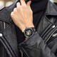 Borman (Borman) Deutsch zertifiziert ultra-dünne Uhr Herren Vollautomatische mechanische Uhren-Waterfeste europäischer, amerikanischer, schweizerischer Uhr 3878 Silberschale grau Oberfläche Schwarz Leder