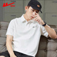 Pull back short-sleeved T-shirt men's breathable summer T-shirt lapel polo collar quick-drying ice silk casual sportswear top