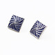 Xifei men's and women's brooches, collar pins and accessories, geometric square suit shirts, simple square twill dripping oil, can be matched with a pair in all seasons