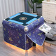 SHANTOULIN VILLAJE Mesa de comedor de tela calefacción automática mahjong cubierta de horno de fuego algodón engrosado de algodón tibia de la mesa de calefacción de la mesa de calefacción azul y amarillo doble estrella-4 clásico 9898m Mahjong Machine Cover