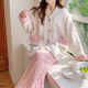 Simple direction pregnant women's warm clothes thickened and plus velvet 200 Jin [Jin equals 0.5 kg] can be worn in autumn and winter fat mm large size pregnant women's pajamas for women in winter plus plus velvet -my 9913 (Yugui Rabbit) L (100-120.6