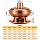 Chuilaoye (CHUILAOYE) copper hot pot, electric and carbon dual-purpose mandarin duck pot, pure copper pot, hot pot pot, charcoal, household plug-in, old Beijing shabu-shabu, Yuanyang 4-6 people, CNC 10 gears, 32cm