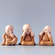 Qia Shuo creative antique little monk ornaments Buddhist Zen home living room tea table character doll bonsai landscaping decoration Suiyuan 17ABC three styles about 8.0CM high