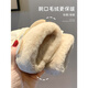 Mewan gloves for women in winter riding warm and cute rabbit ear touch screen electric car outdoor cold-proof waterproof cotton gloves milky white [with velvet waterproof]