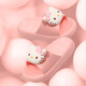 Pig Dad Children's Slippers for Girls the Summer 2025 Nouveau anti-glissade intérieure 6-12 ans Sanrio Baby Parent-Child Slipper Powder 17