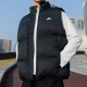 Nike (Nike) Herrenkleidung, Sommersportweste, Laufen im Freien, Fitnesstraining, winddichte und warme Baumwollweste, Pferdeclipjacke, FB7374-010/Vorgeschlagen, eine kleine Größe zu nehmen