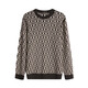 Jinba Herren -Kleidung [neues Gegenprodukt] 2025 Herbst- und Winterrunde Hals Cardigan Cardigan Byyt3937 Deep Coffee XL (180)