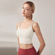 LULUUVTTOH Pilates all-in-one sports bra for women running shockproof fitness vest yoga Pilates thin shoulder straps red M