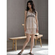
Shi Jingya pajamas for women in summer pure cotton thin sleeveless suspender shorts for summer simple and fashionable outdoor home clothing suit CXH 12243 suspender women L