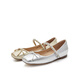 Echtes Schönheitsgedicht Herbst Flash Diamond T-Band Verspielte Split Toe Mary Jane Single Schuhe Frauen 12126cq4 Silber 36
