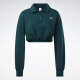 
Reebok official women's COVERUP classic casual slim short POLO collar pullover sweatshirt HH9738 XS