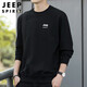 JEEP SPIRIT Jeep sweatshirt men's autumn and winter tops men's sweatshirt round neck bottoming shirt men's black XL