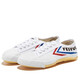 Feiyue official canvas shoes men's shoes summer breathable women's shoes Shaolin soul track and field jogging shoes couple casual sports shoes men classic white red blue 37 one size larger