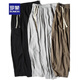 ROMON Chinese style linen pants men summer loose cotton linen pants large size casual wide-leg pants men's bloomers harem pants gray M