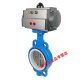 
D671F-16Q Pneumatic Tetrafluorobutterfly valve Clip type valve DN50 65 80 100 150 250 300 GT model DN80 (Teflon+304 valve plate)