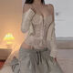 Mei Nail three-point full leak Japanese high-end thong pajamas women's crotch black stockings sexy temptation 80-120Jin [Jin equals 0.5 kg] can wear steel lace free from vest white 1105 equal size sexy pure desire sex bed temptation attack speed charming bridal room nightclub battle robe couple