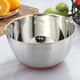 MAXCOOK 304 stainless steel salad basin thickened seasoning basin vegetable basin and basin with scale 21cm MCWA661