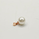 Jingjia Fat Donglai same style 18K gold pendant without chain pearl necklace buckle head plated with 18 gold single shell bead single bead for women white rose gold holder
