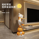 Jizhao Internet celebrity violent bear persimmon persimmon Ruyi large TV cabinet next to the living room floor-standing ornaments large Bluetooth audio practical orange persimmon persimmon Ruyi bear moon lamp style 150CM